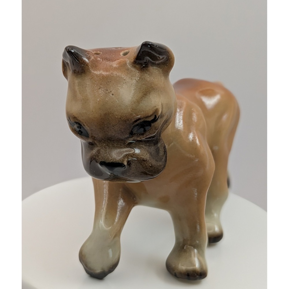 Vintage Ceramic Art Studios Salt & Pepper Shakers Butch and‎ Billy Boxer Dog - Picture 2 of 14